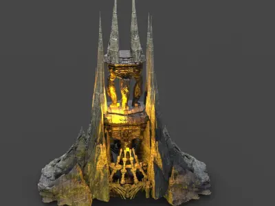 Dark Moria ore Tower 2 3D model