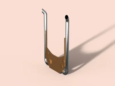Truck Back Cab Plate 6 3D model