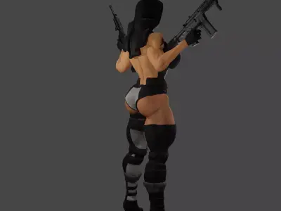 Battle Nun 3D print model