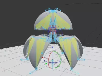 Sphere Bot High Poly Version Free Download Free 3D model