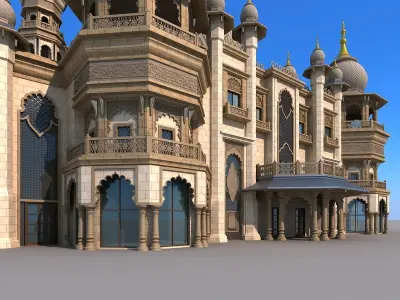 Indian temple 3D model