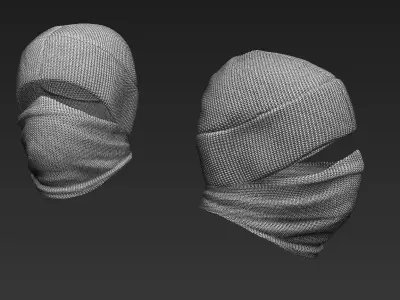 Set of Headwear Part 2 3D model