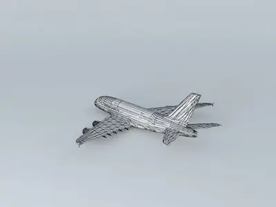 Air France A380 Free 3D model