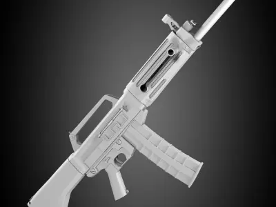 USAS 12 Shotgun High Poly 3D model