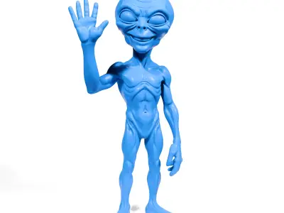 Friendly Alien 3D print model