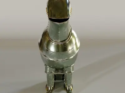 Dog Armor Medium Poly High Res Textures 3D model