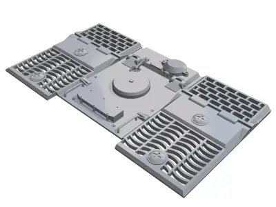 Engine Deck - Panzer VI Tiger I 3D print model