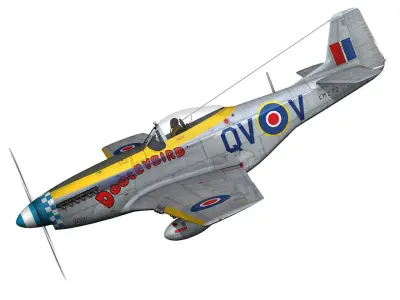 North American P-51K Mustang MK IV - Dooleybird 3D model