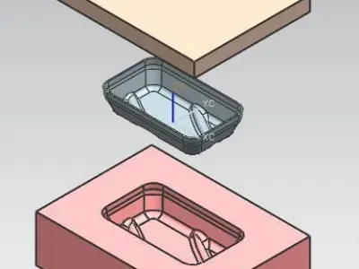 mold design plastic Core cavity - by nx6 3D model