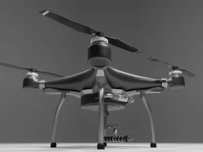 Sci Fi Drone  Low-poly 3D model