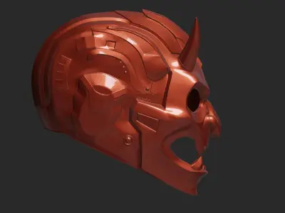Cyber Demon 2 Helmet 3D print model
