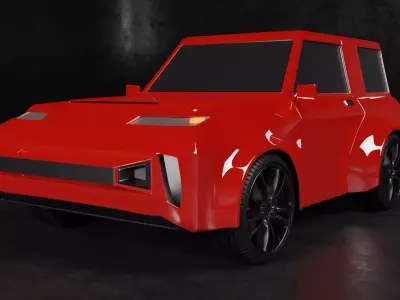 Sport SUV car off-road model 3D model