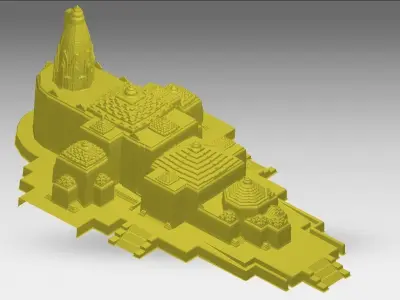 RAM MANDIR 3D model