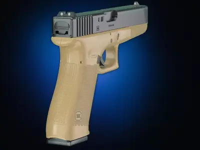 Glock 18 Gen 4 Tan 3D model