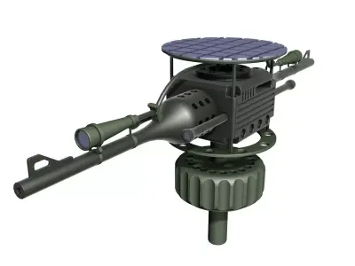 Automatic turret 3D model
