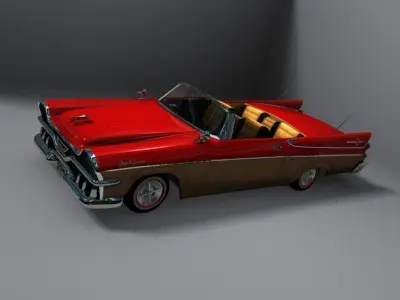 Dodge Royal Lancer Cabrio Free low-poly 3D model