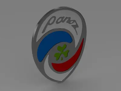 Panoz logo 3D model