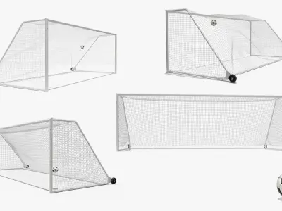 Animated Soccer Balls Collection 2 3D model