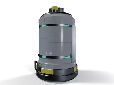 Sci-Fi Medical Oxygen Tank Low-poly 3D model