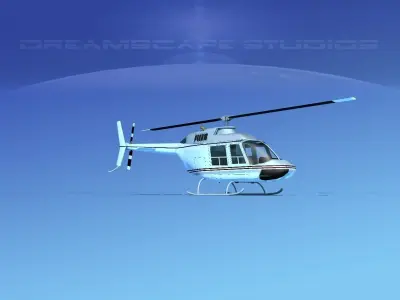 Bell 206 JetRanger V20 3D model
