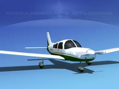Piper PA-28-235 Cherokee  V10 3D model