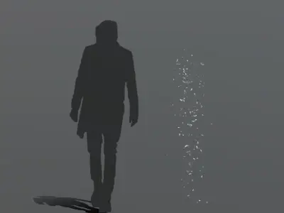 FeatherShootDown 300 Low-poly 3D model