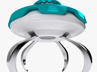 UFO 2 flying saucer 3D model