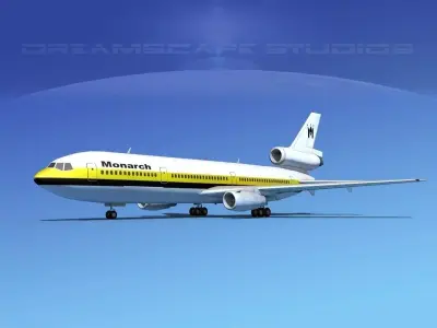 Douglas DC-10 Monarh 3D model