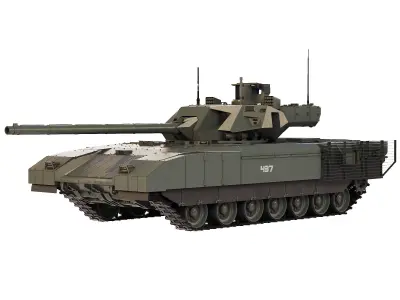 Tank T-14 Armata 2021 3D model