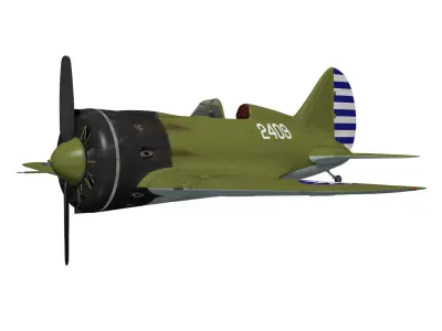 Polikarpov I-16 Rata Type18 3D model