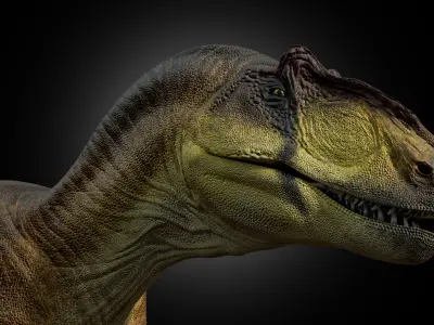 Allosaurus fragilis 2024 Version Low-poly 3D model