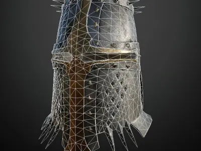 HELMET13 Game Ready Low-poly 3D model