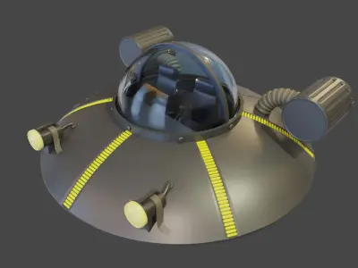 Ricks Flying Saucer Toy Free 3D print model