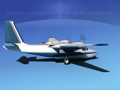 Rockwell Aero Commander 560 V17 3D model