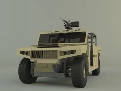 Arquus areg military vehicle 3D model
