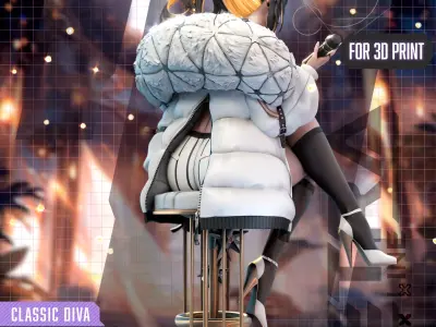 Noise Classic Diva Version from Nikke Commercial Package 3D print model