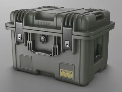 Military Crate High Poly 3D model 3D model