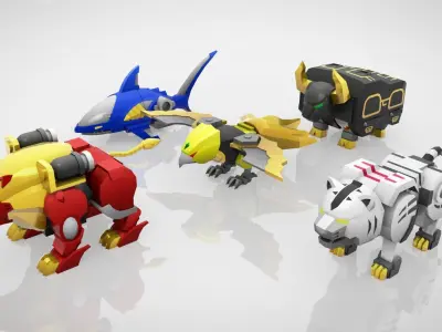 GaoKing - Wild Force Low-poly 3D model