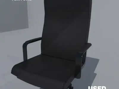Leather Office Chair Free low-poly 3D model