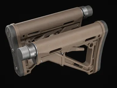ButtStock Low-poly 3D model