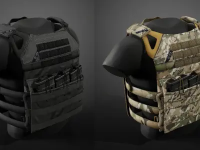 JPC Vest Low-poly 3D model