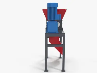 Mini industrial shredder 3D model