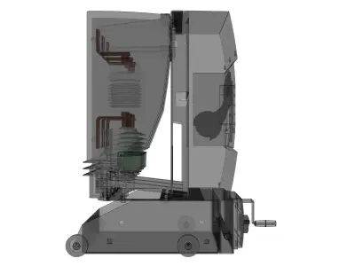 Circuit breaker Schneider Electric Evolis 145 Free 3D model