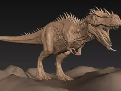 Spikey the T-rex  3D model