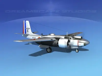 Douglas A-26C Invader V08 France 3D model