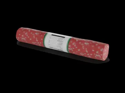 Meat snacks and cabanossi Salami Sticks Low-poly 3D model