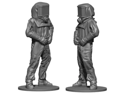 Hazmat suit 3D print model