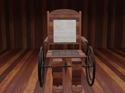 Wheel chair  Free 3D model