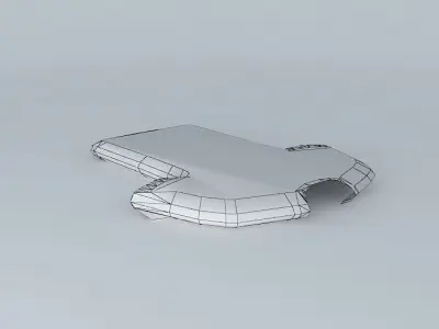 Low-Poly White T-Shirt Free 3D model