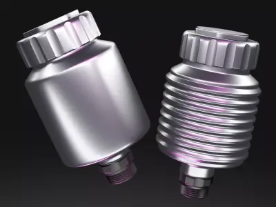 Set of Wilwood Master Reservoir and Lightweight Master Reservoir 3D model